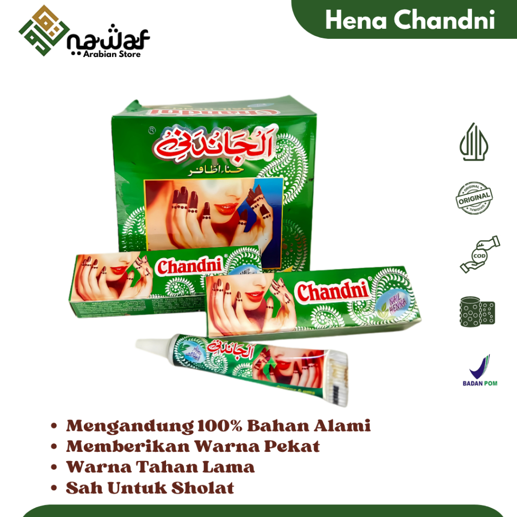 Henna Cat Kuku Nail Hena Ori Arab Rami Rani II Pacar Kuku | Pasta Hena Chandni HALAL