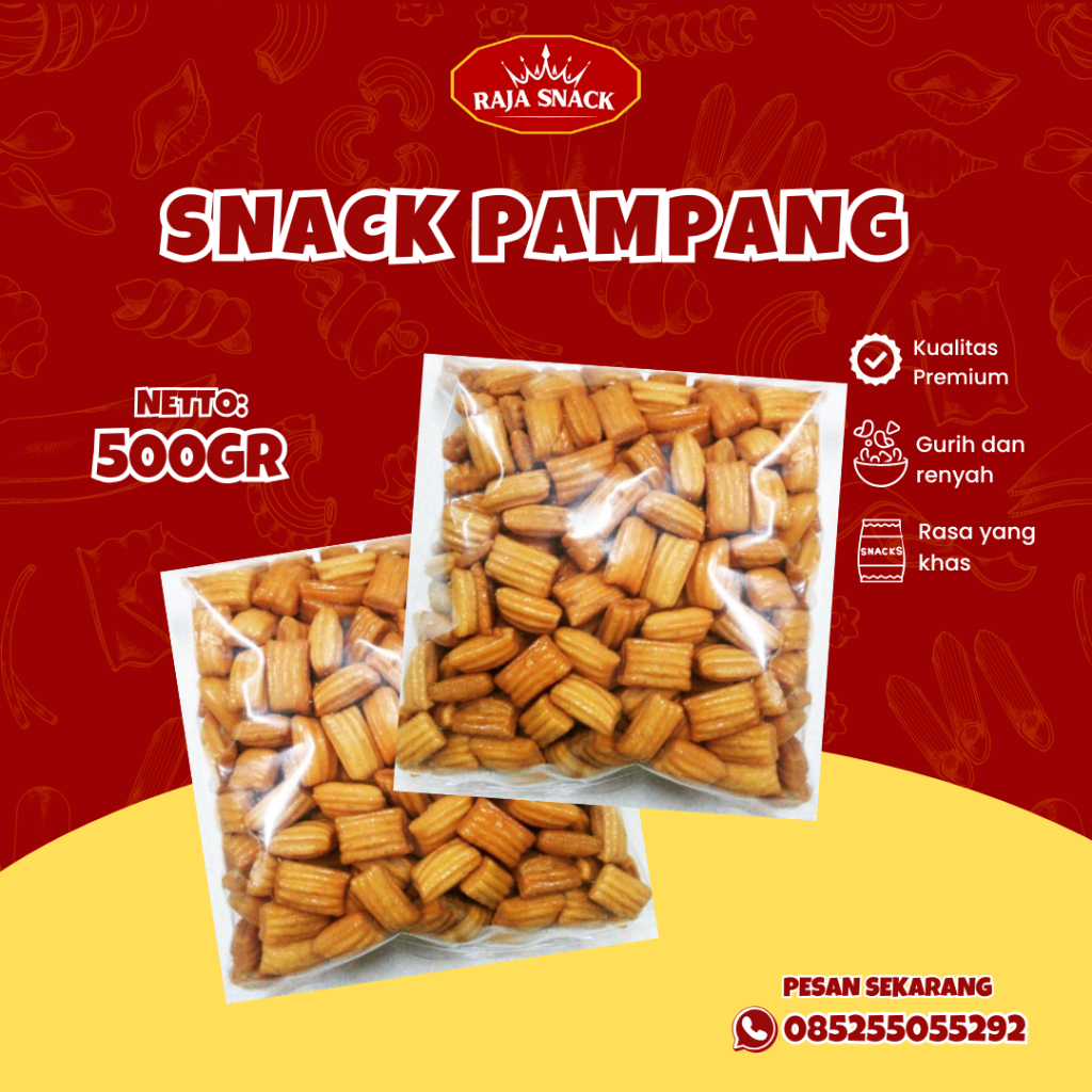 

Snack Kiloan Pang pang Bantal Manis Dan pedas 500 gr Cemilan Enak Makan ringan