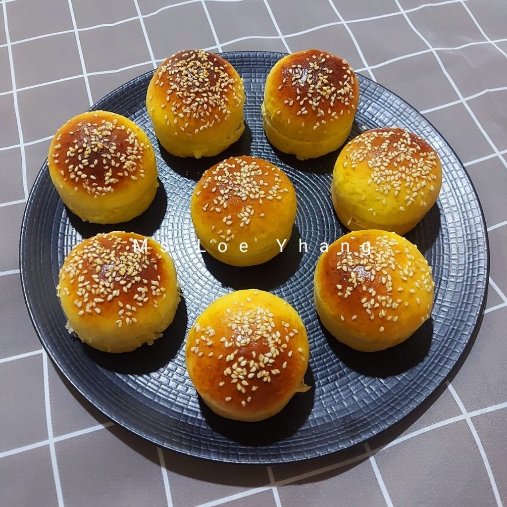 

Burger bun roti burger wijen isi 6