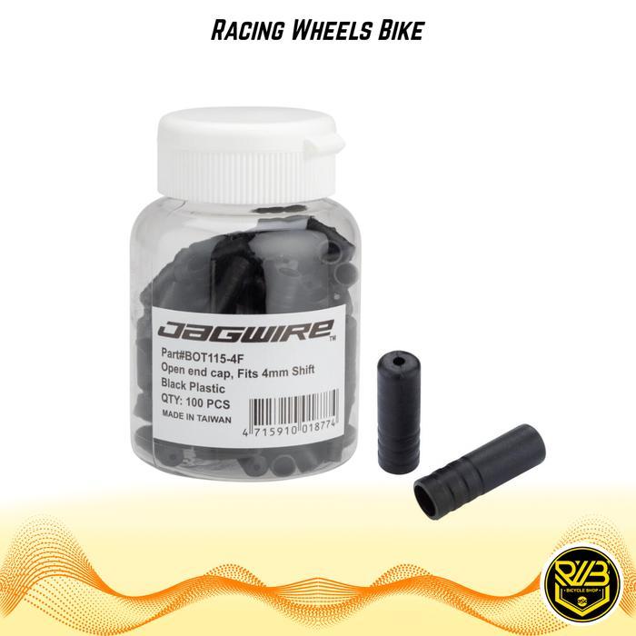 Jagwire End Cap Housing Shifter 4mm Plastic BOT115-4F Open end cap