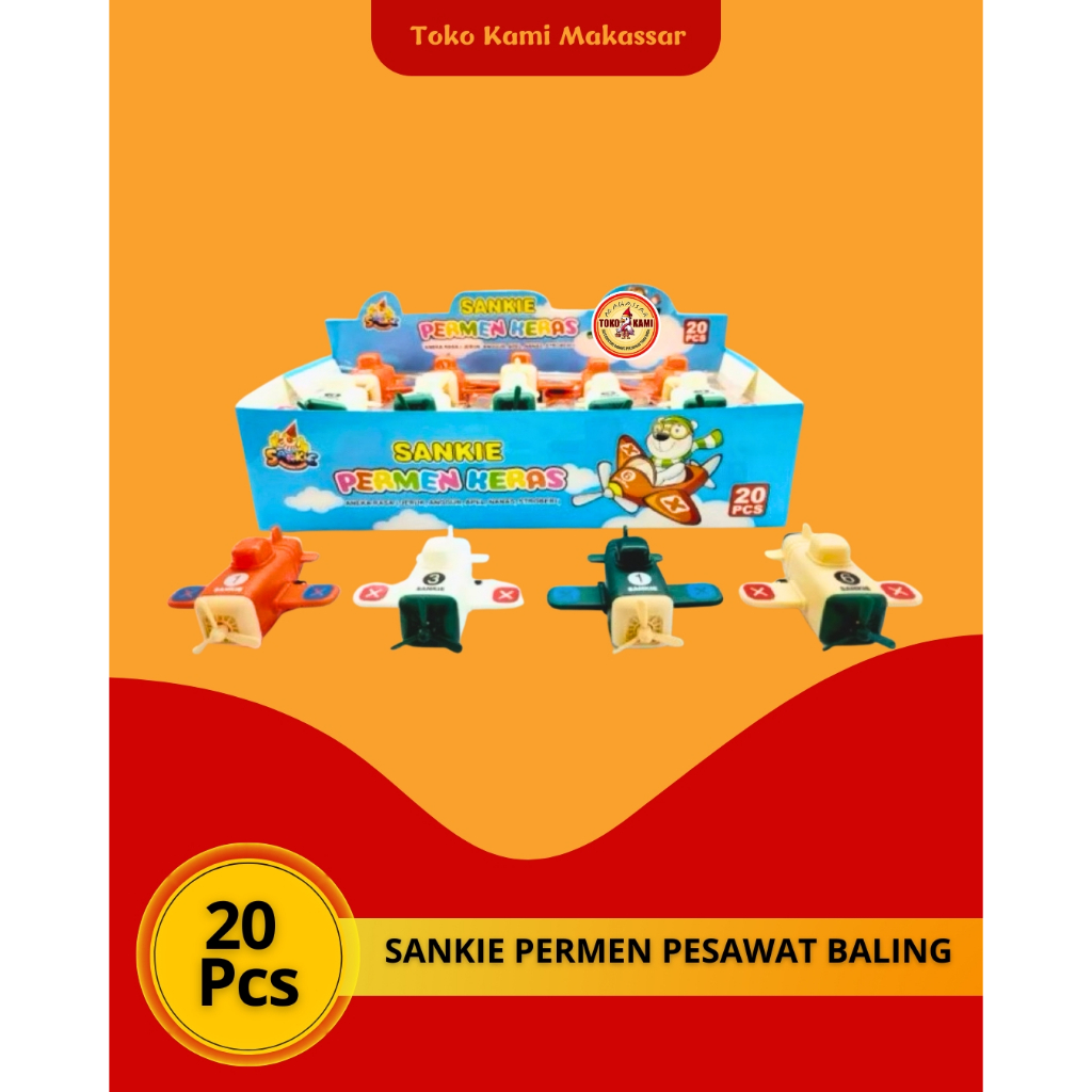 

SANKIE PERMEN BENTUK PESAWAT ISI 20