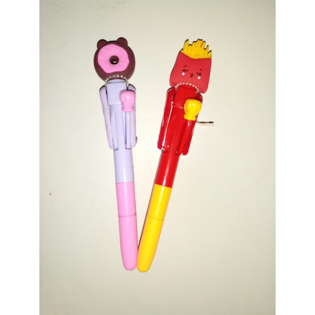 

Pulpen Karakter Lucu (Donat & Kentang Goreng)