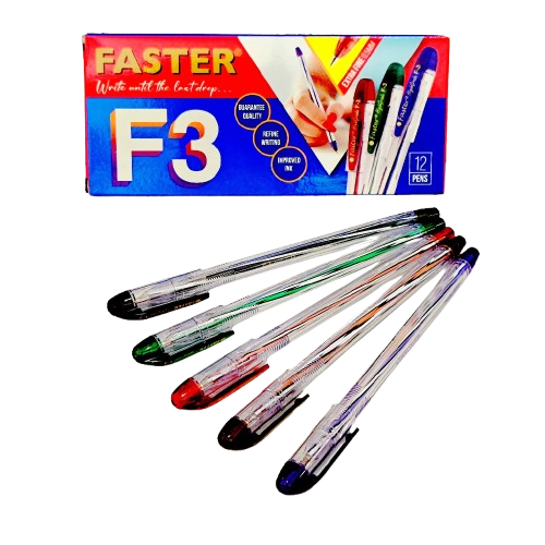 

(PACK) Ballpoint Bolpen Faster F3 0.5 mm Pulpen Faster F3 0.5mm / Pen Faster