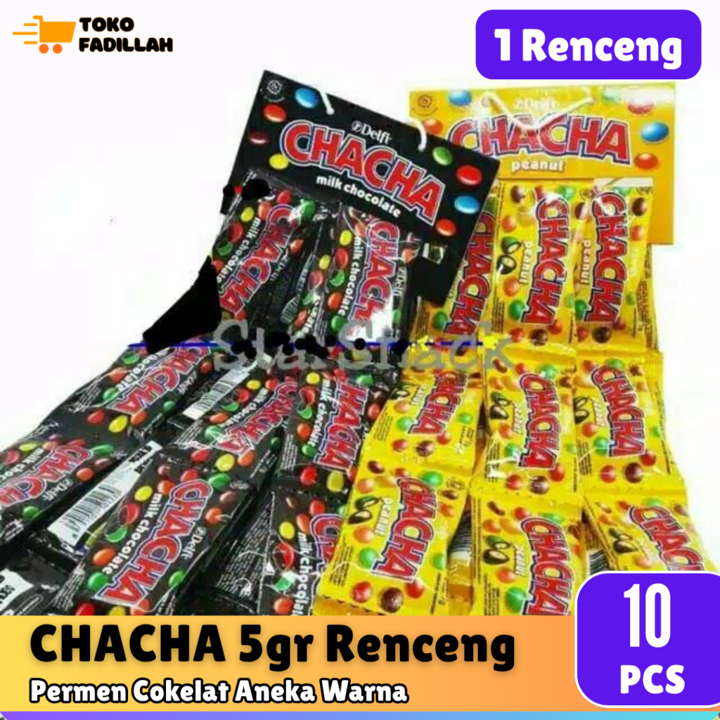 

Delfi CHACHA 5gr Renceng isi 10 Sachet - Cokelat Susu dan Kacang