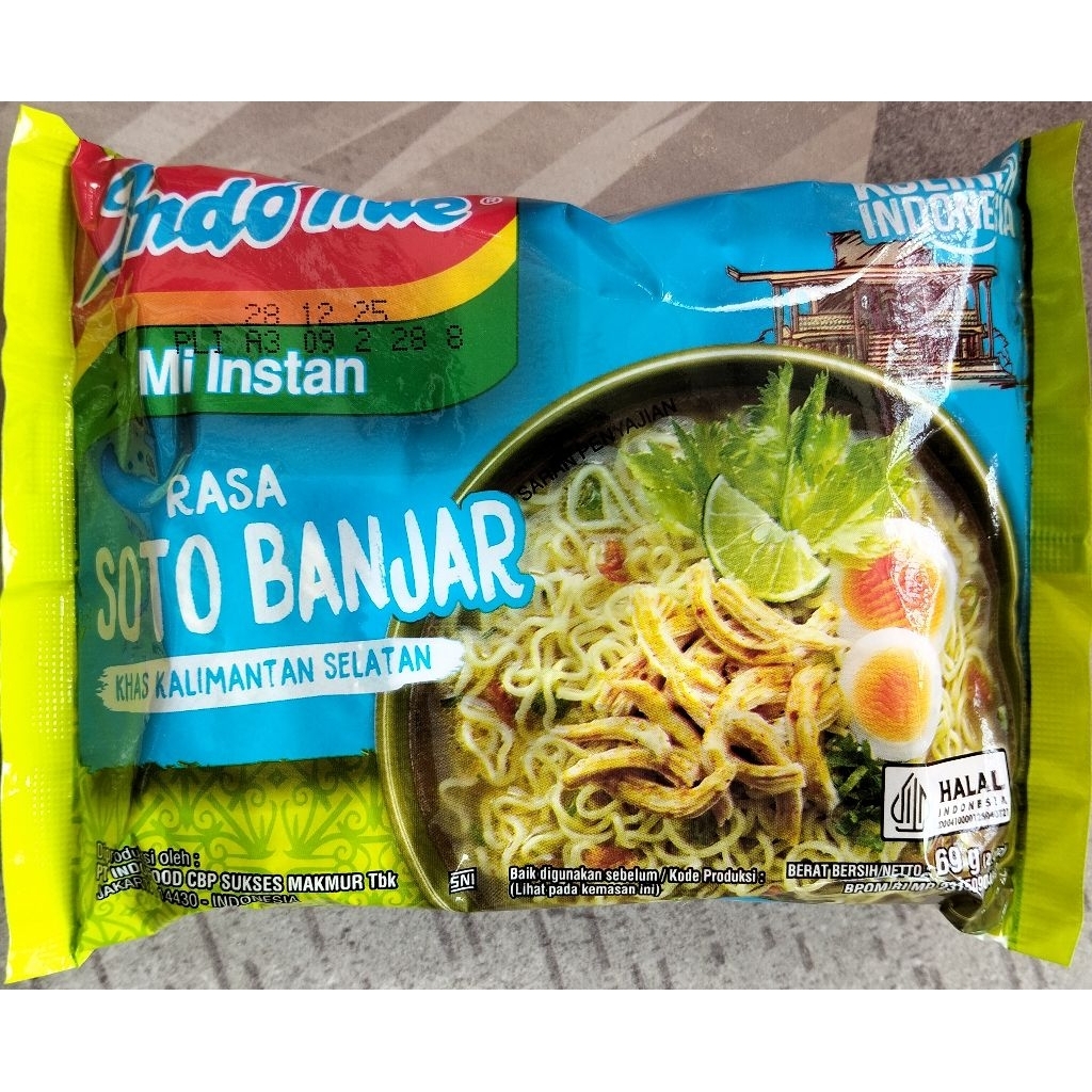 

Mi Instan Indomie Rasa Soto Banjar