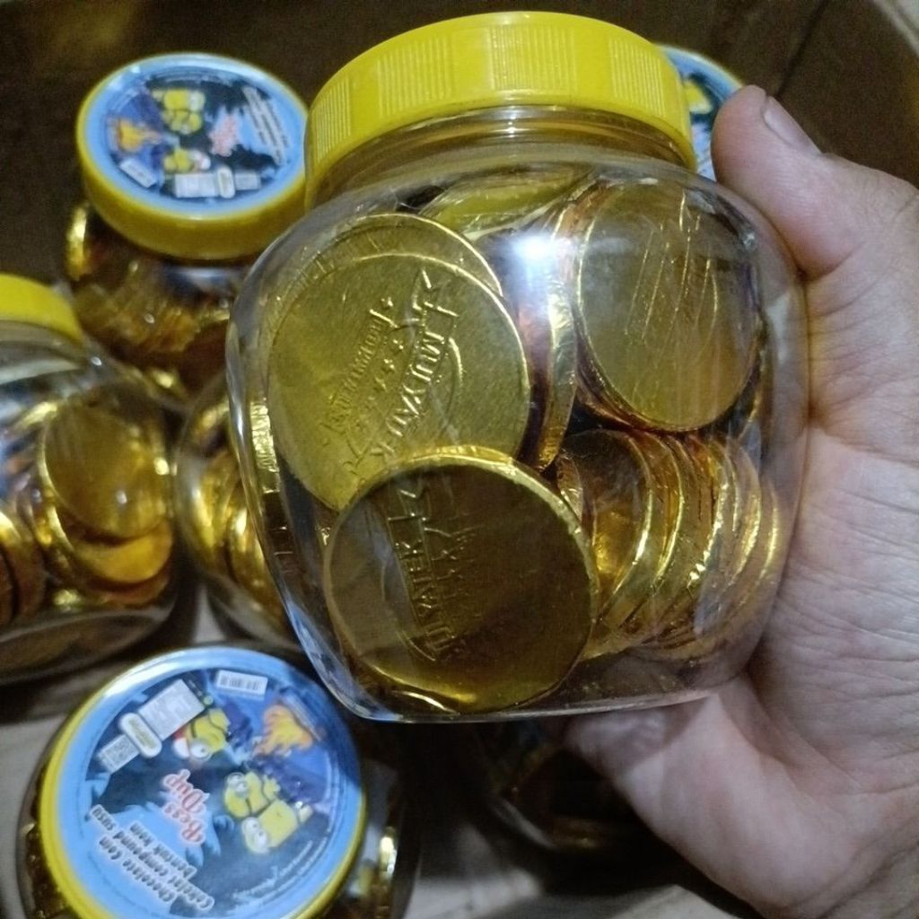 

50 Pcs Coklat Koin Emas Minion