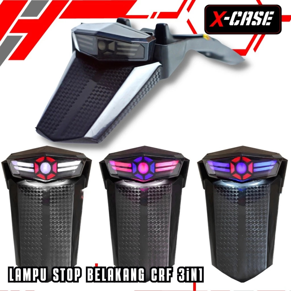 SPAKBOR BELAKANG CRF 150 MODEL LAMPU LED ATAU SAYAP BELAKANG CRF 150 LED