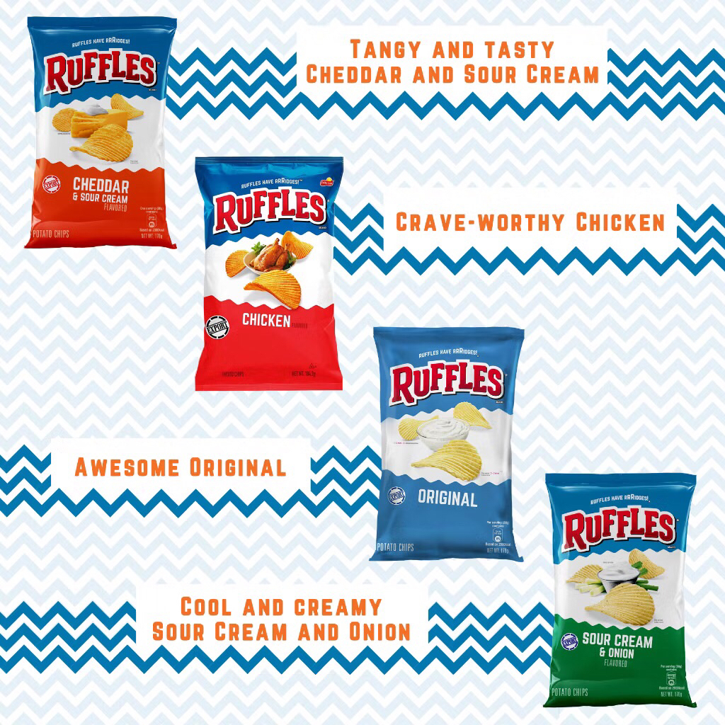

Ruffles Original/Chicken/Jalapeno/Sour Cream/Cheddar Chips Singapore