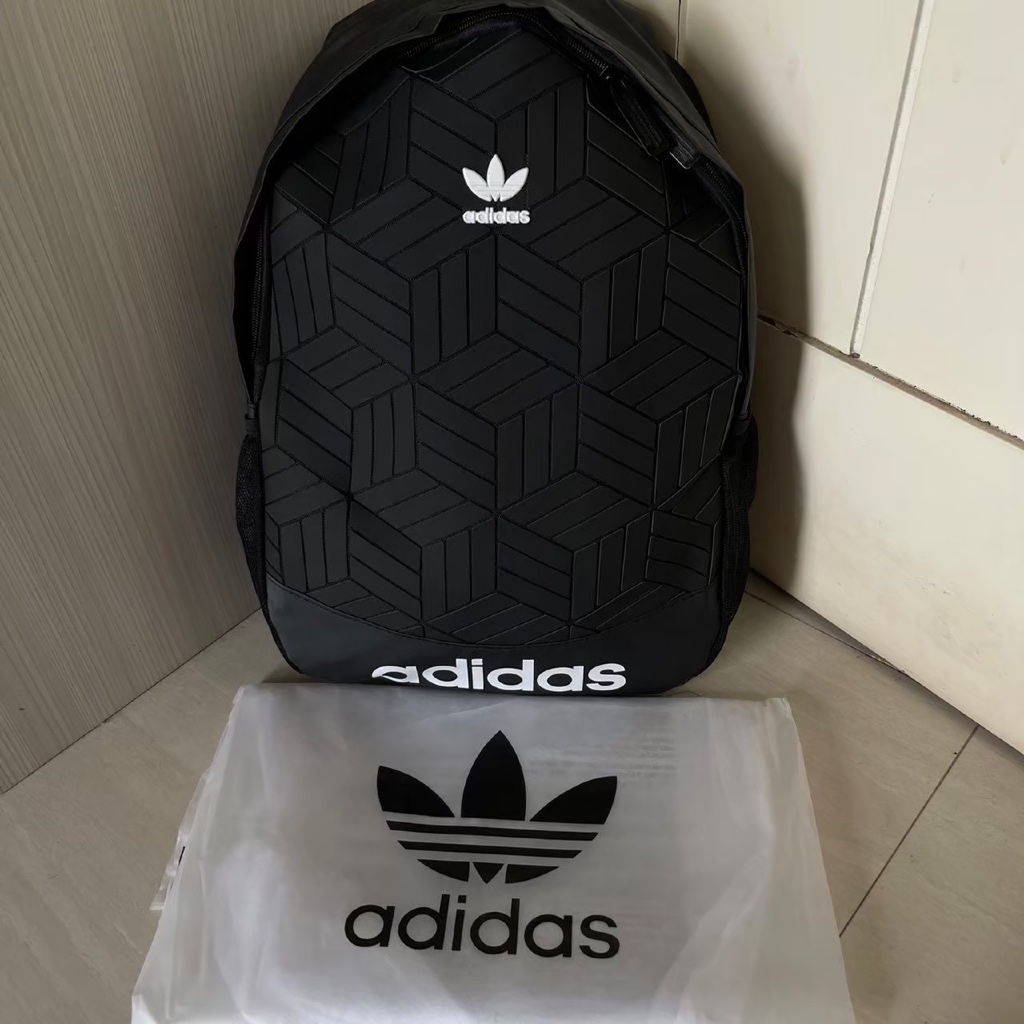 TAS RANSEL ADIDAS ISSEY MIYAKE NEW PATTERN ORIGINAL BLACK BACKPACK / TAS RANSEL PRIA WANITA / TAS RA