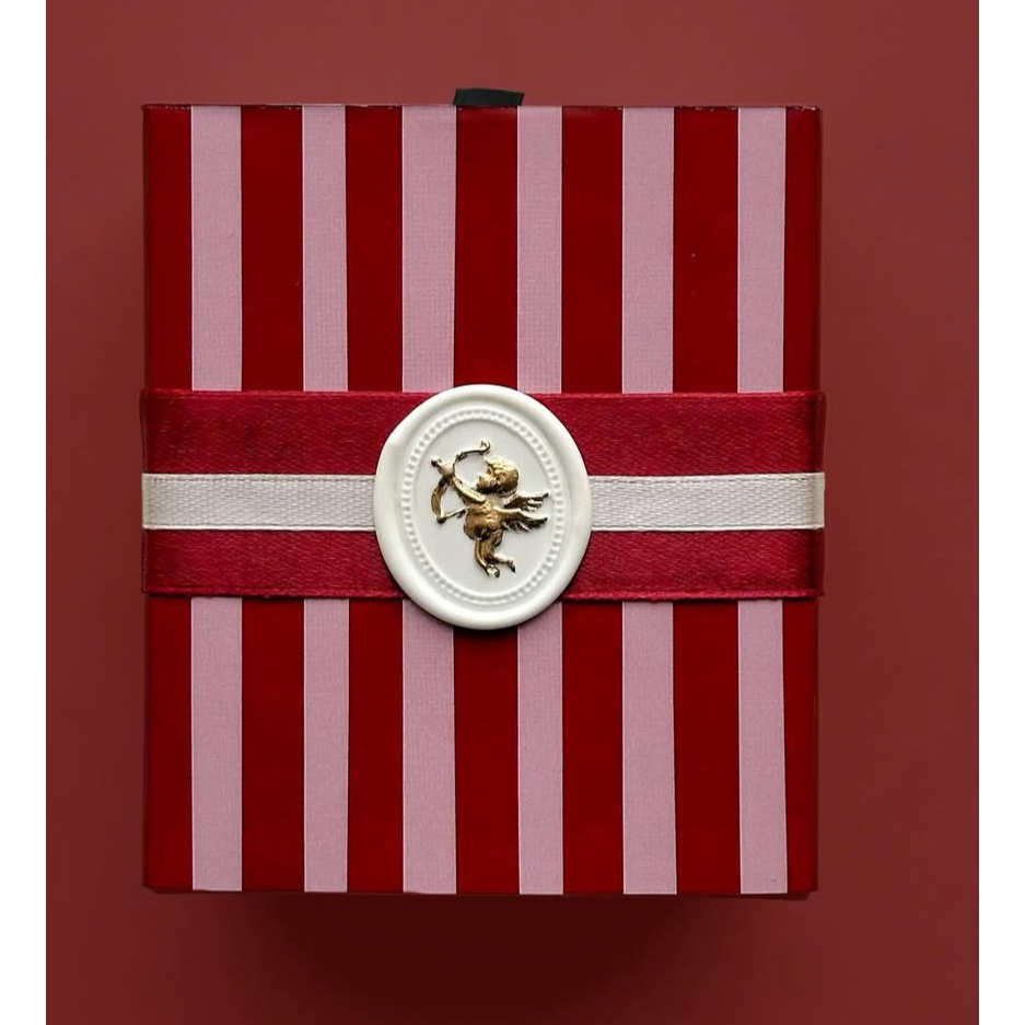 

(WGI) Cupid (White Gold Ink) - 1 pcs Wax Seal Coin Wedding / Segel instan undangan siap pakai sudah include double tape / Tanpa minimum / DIY / Art / Vintage Candle / calligraphy / Hampers