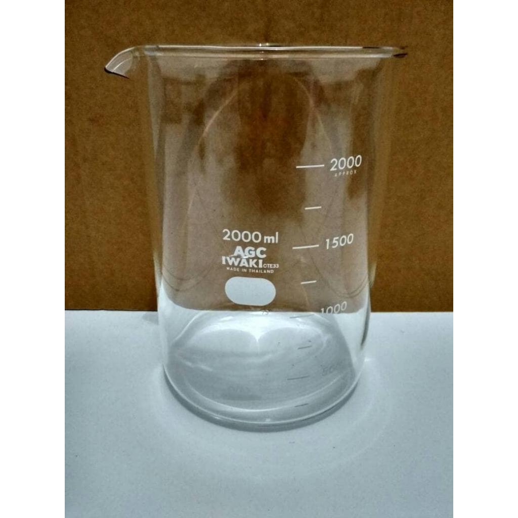 IWAKI Gelas Kimia / Beaker Glass / Gelas Piala / Gelas Beaker 3000 mL