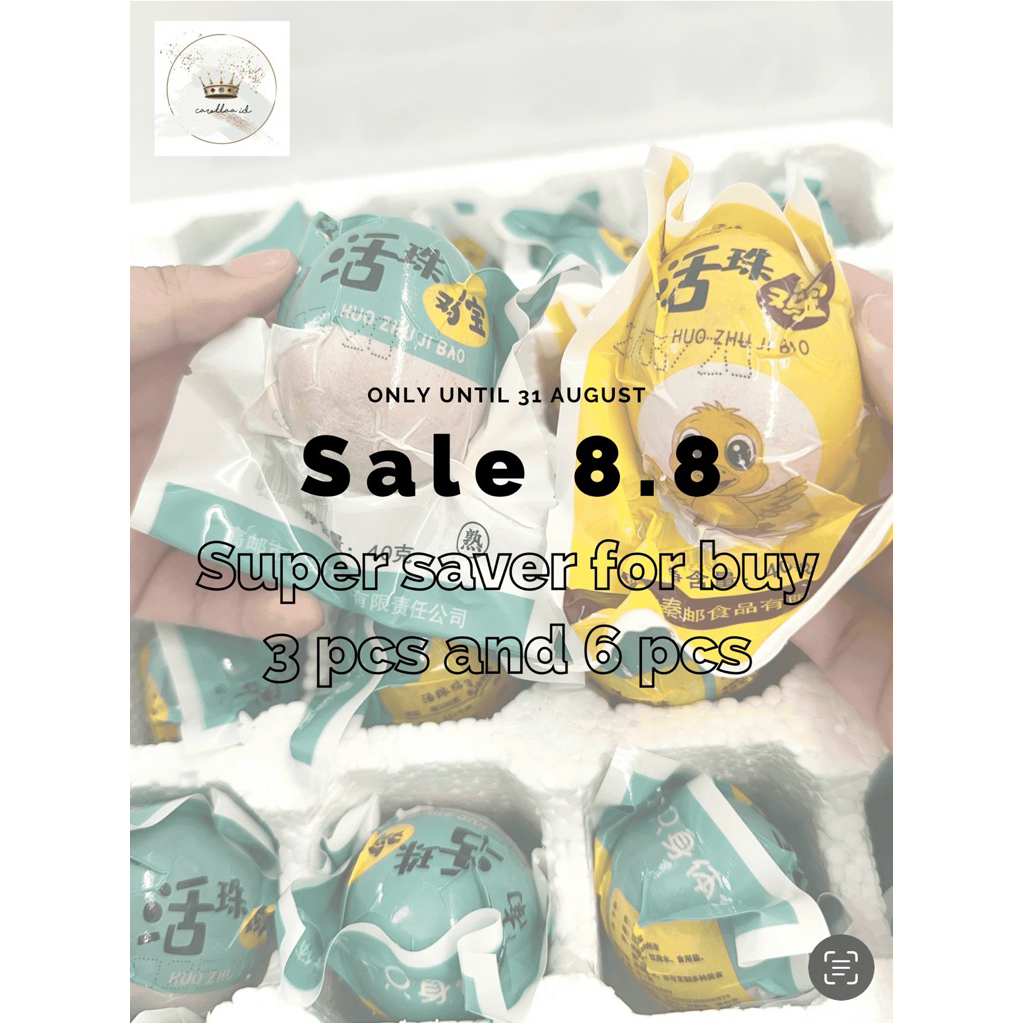 

SALE 8.8 SUPER SAVER FOR 3 & 6 PCS TELUR BALUT (READY STOCK)