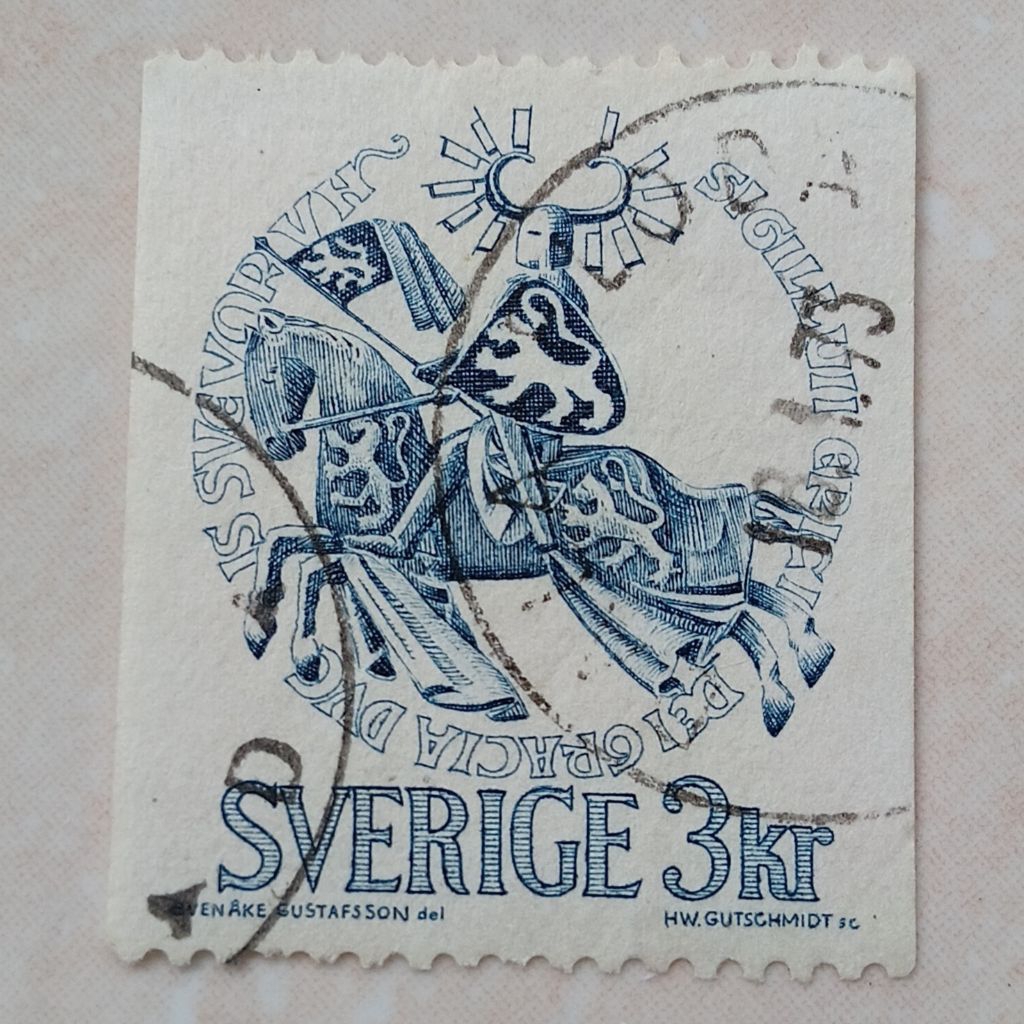 

Perangko Prangko Jadul Swedia Sverige Sweden Seri Seals 1970 - YN2681