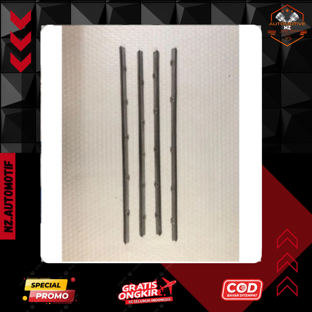 Pelipit Kaca Set Dalam Pintu Depan Toyota Kijang Super