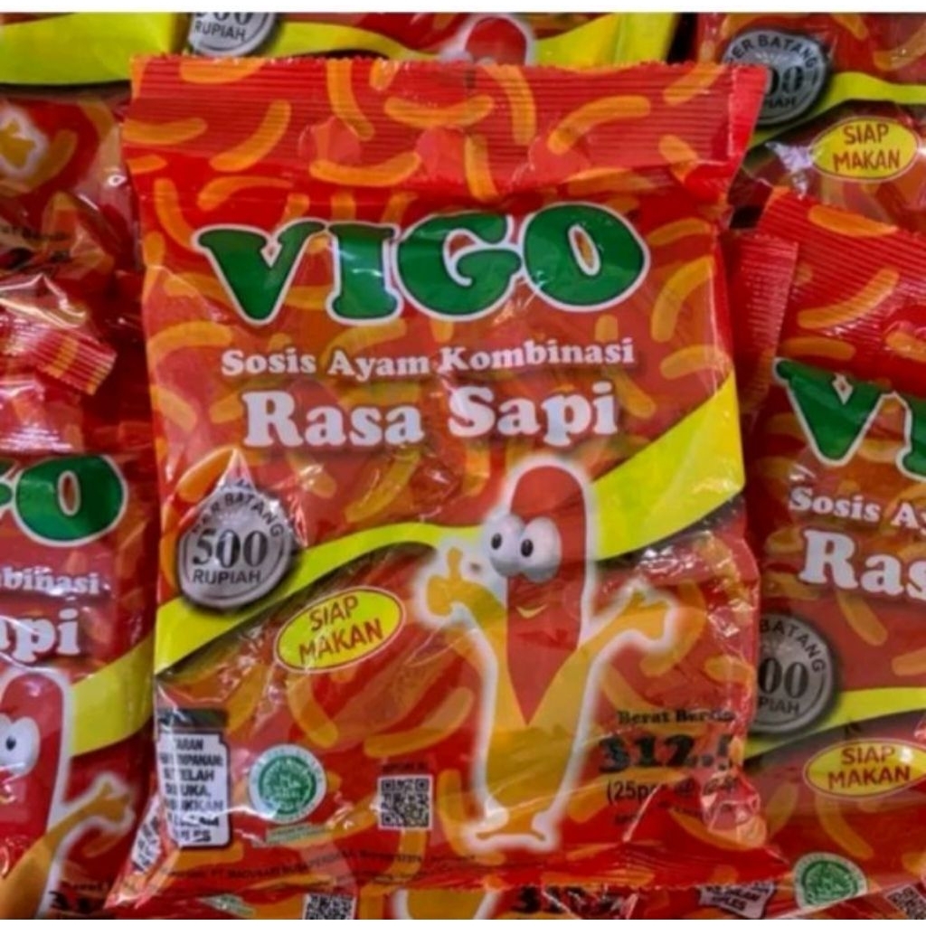 

sosis Vigo rasa sapi (isi 25) 312,5 gr