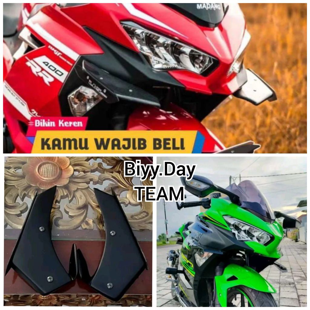 Aero Winglet Downforce Kawasaki Ninja 250fi new 2018 2019 up