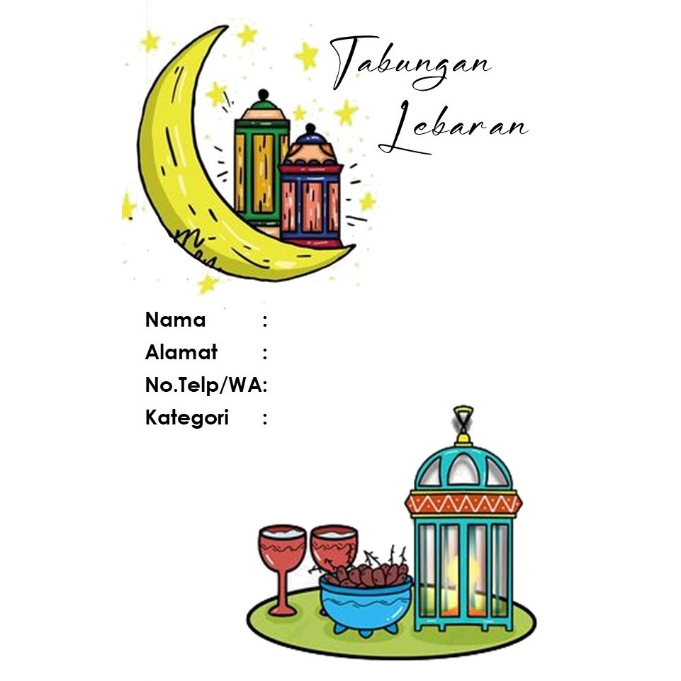 

ES88 TABUNGAN LEBARAN MOTIF LAMPION SABIT KUNING UK 21X16 LIPAT2 CETAK BOLAK BALIK