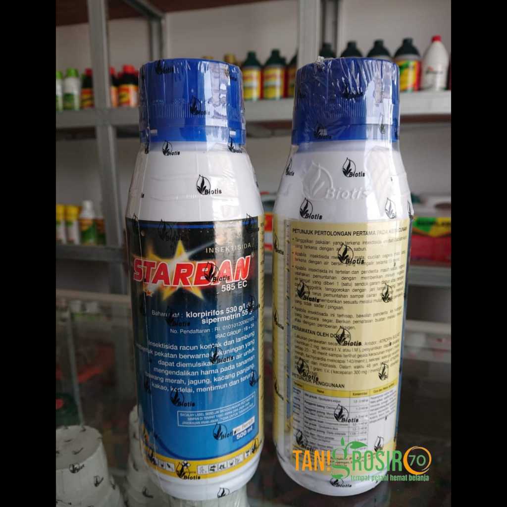 Insektisida Starban 585EC Kemasan 1000ml - Ampuh kendalikan kaper sundep dan ulat