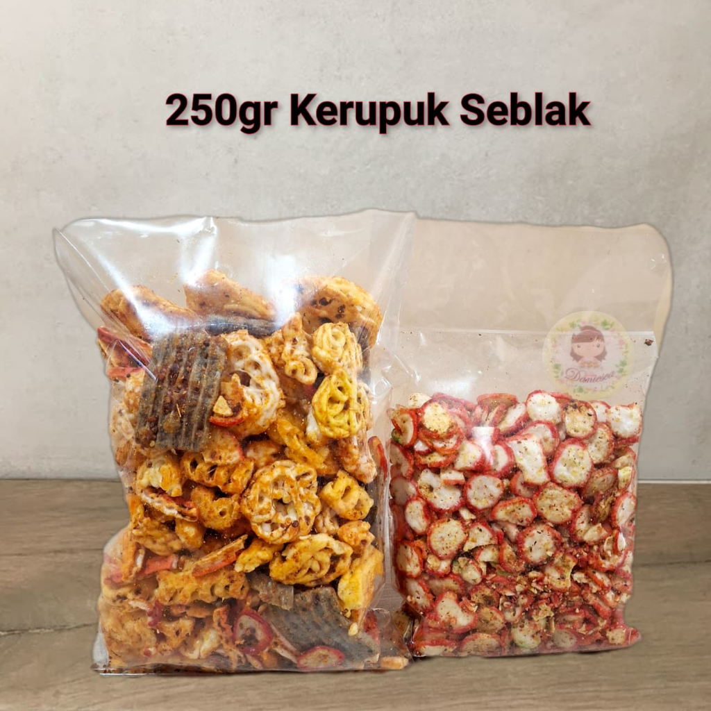 

Kerupuk seblak kering kerupuk seblak mix pedas ( SCP )