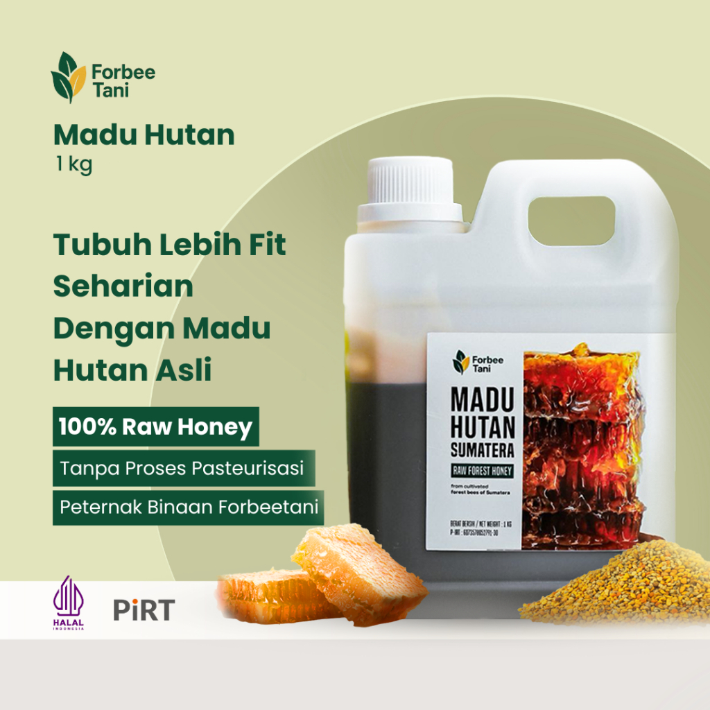 

Madu Hutan ForbeeTani 1kg | Raw Pure Honey | Madu Asli Tanpa Campuran Apapun