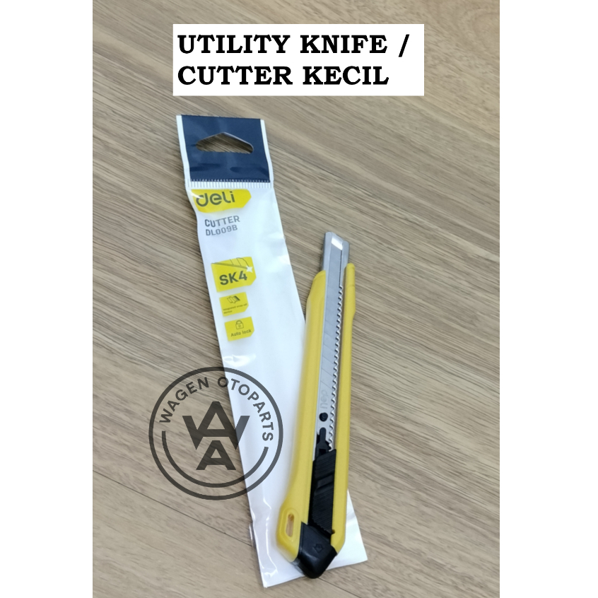 

Cutter Kecil Utility Knife 9mm Deli DL009B