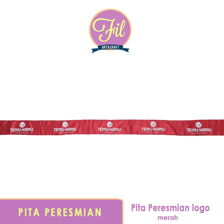 

Pita Peresmian / Pita Logo / Gunting Pita / Grand Opening / Pita Satin Kain merah