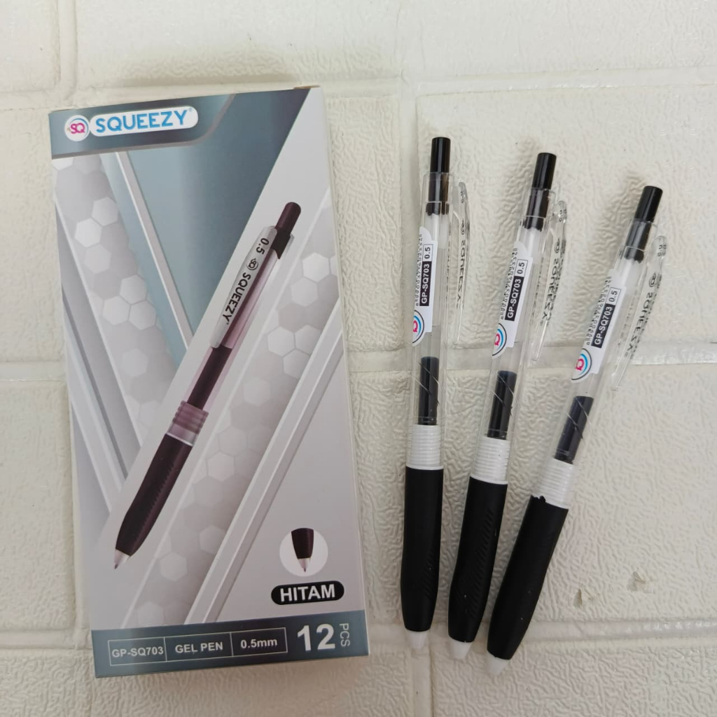 

(1PACK=12PCS) BOLPEN / PULPEN / PEN / GEL SQUEEZY CETEKAN SQ-703