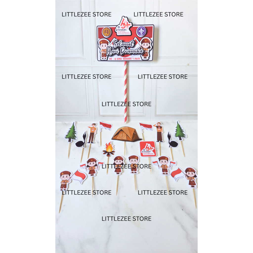 TOPPER TUMPENG 3D HUT PRAMUKA / TOPPER TUMPENG / HUT PRAMUKA / TOPPER PRAMUKA / TUMPENG PRAMUKA / HI