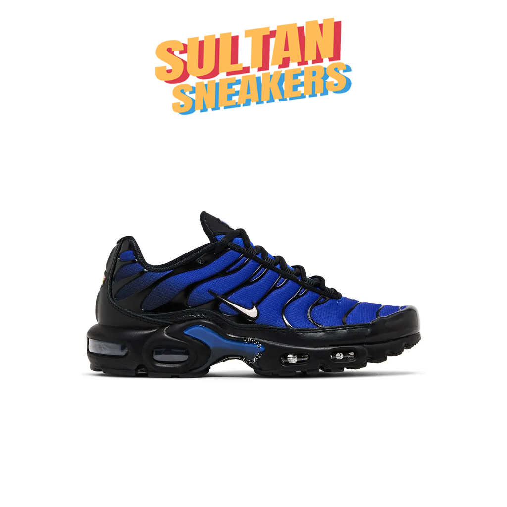 Sepatu Sneakers Tn Air Max Plus "Premium Black Racer Blue"