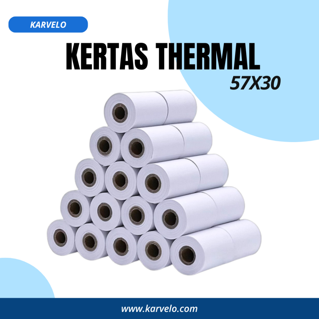 

Thermal Paper Roll 57x30mm – Cocok untuk Mesin EDC & Kasir