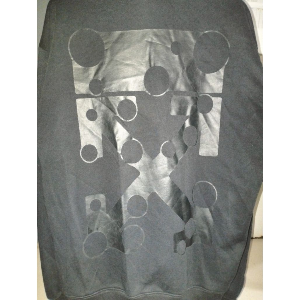 Crewneck Off-White Black on Black