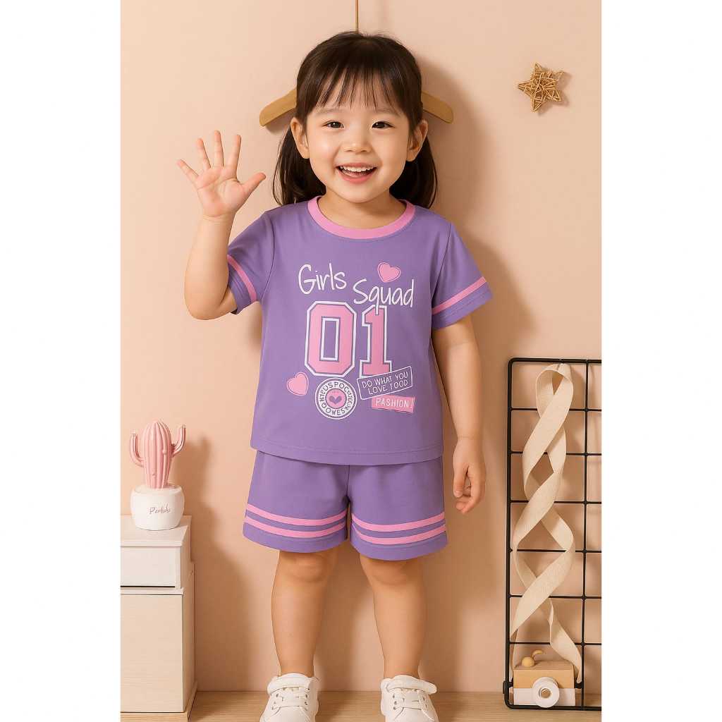 Promo  Valmelo Setelan Anak Perempuan/Baju Anak Perempuan/Baju Bayi Perempuan