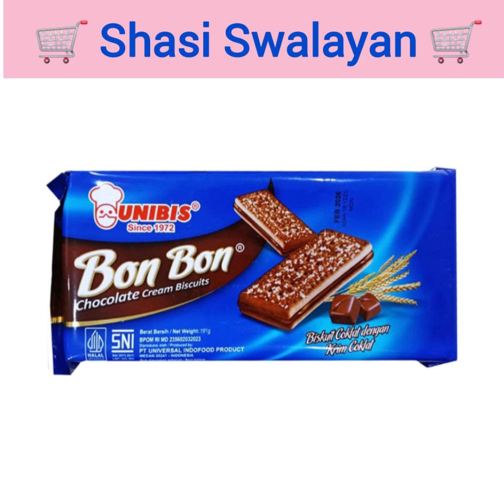 

UNIBIS Bon Bon Biskuit Coklat 191 Gram