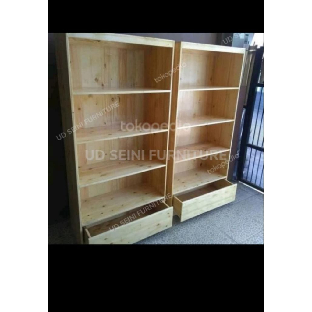 rak buku lemari serbaguna jati Belanda