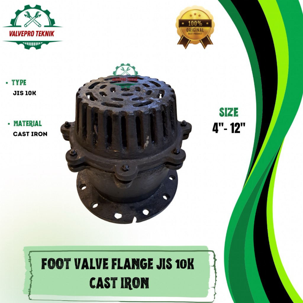 FOOT VALVE 8” INCH JIS 10K CAST IRON ORIGINAL