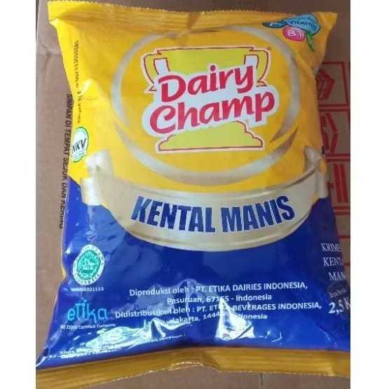 

Susu kental manis 9dAIRY Champ Krimer Kental Manis 2.5 kg )