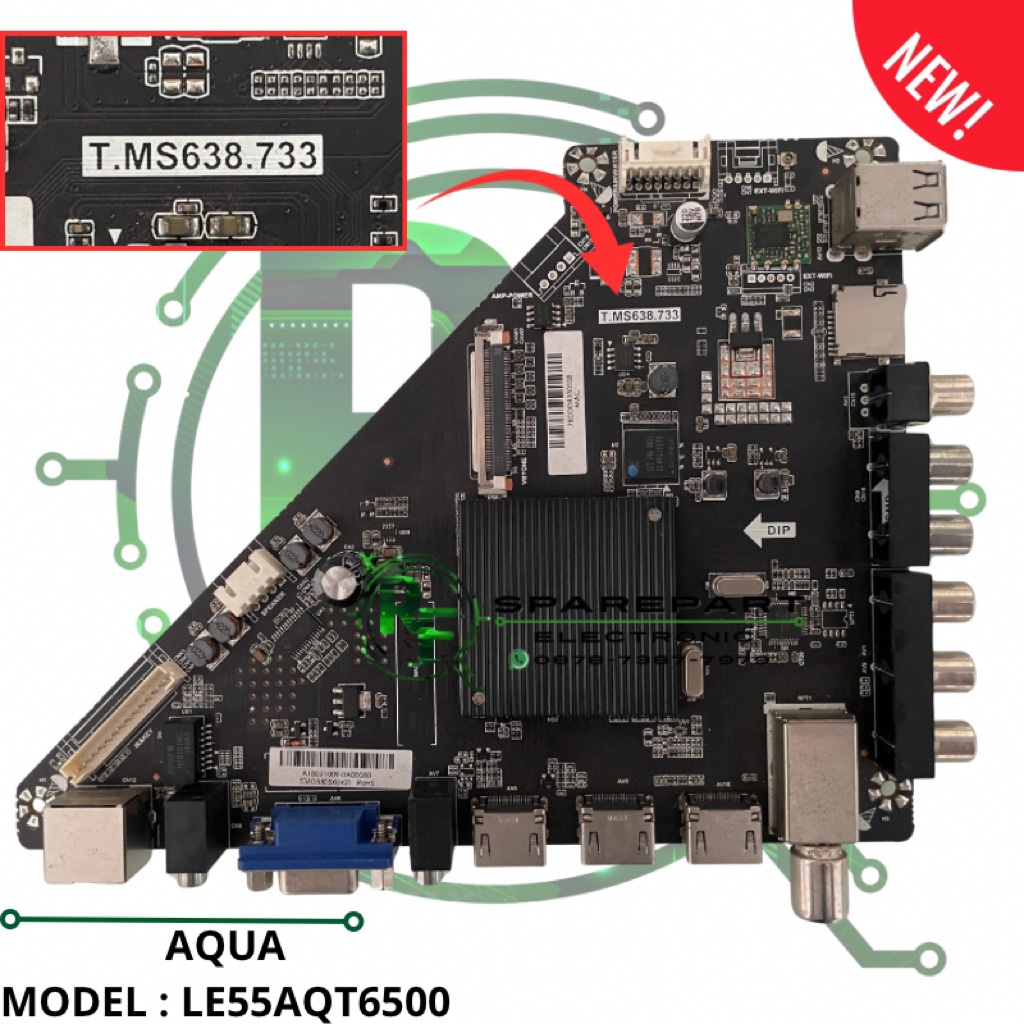 MB MAINBOARD MESIN TV LED AQUA LE55AQT6500U LE55AQT6500 LE 55AQT6500U LE 55AQT6500 U