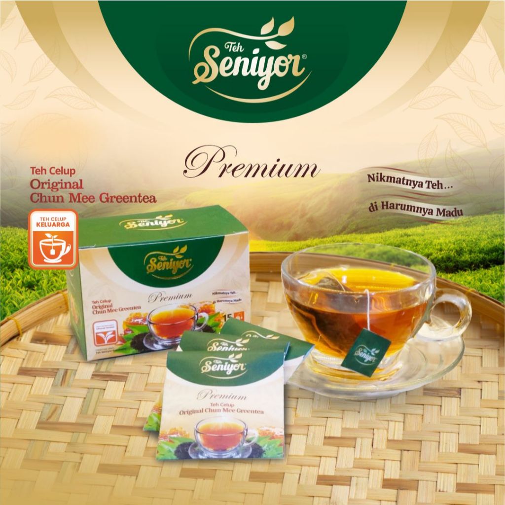 

Teh Hijau Celup Original Premium Chunmee isi 15 Sachet