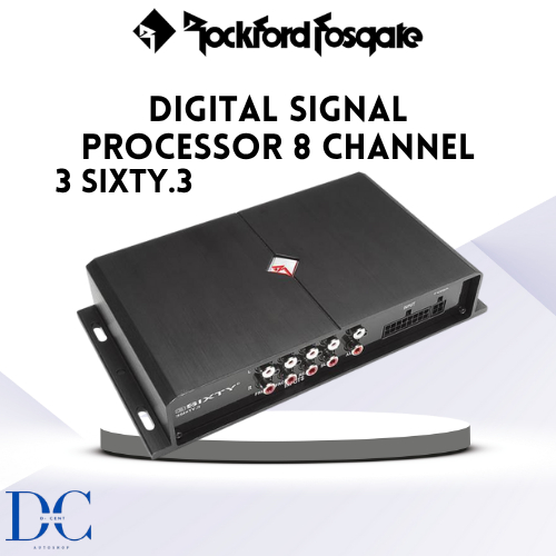 Rockford Fosgate Digital Signal Processor 3 SIXTY.3 - 8 Channel DSP - Signal Processor Audio Mobil -