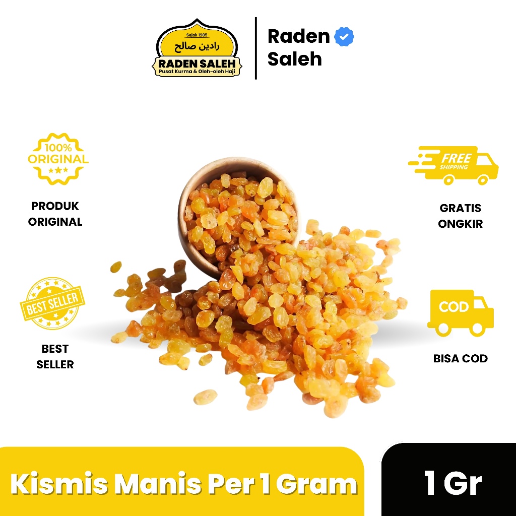 

Kismis Simin Manis 1 GR Kismis Golden Raisin Manis | Oleh Oleh Haji