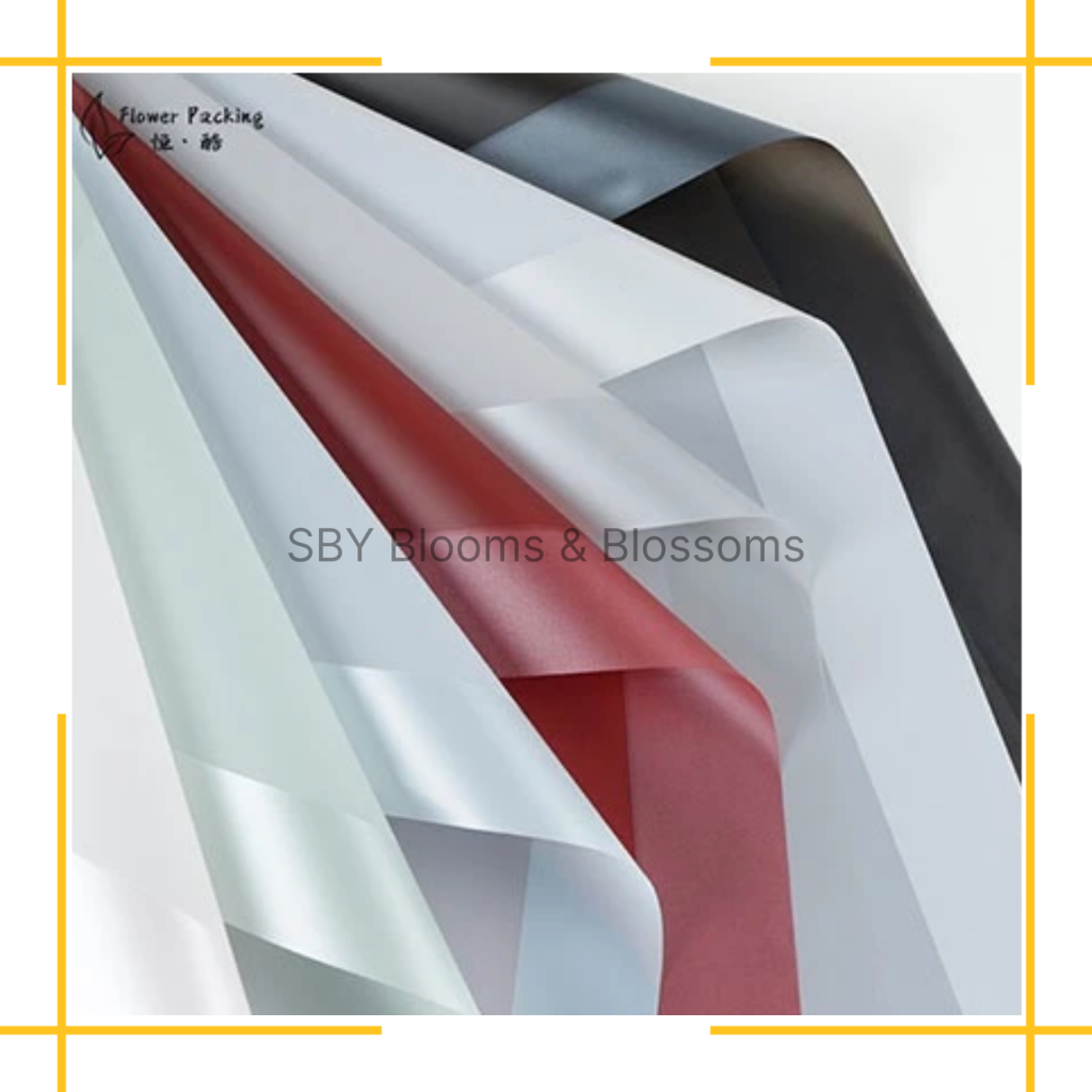 

KB27 Cellophane Flower Wrapping Big Line Color Kertas Buket Bunga Waterproof Ecer
