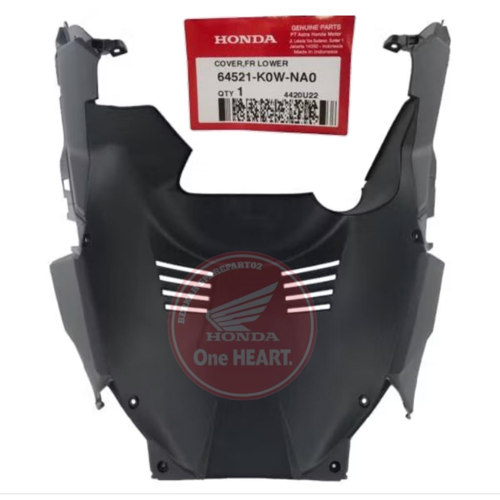 64521-K0W-NA0 Cover Front Lower dek paru lumpur ADV 160 original