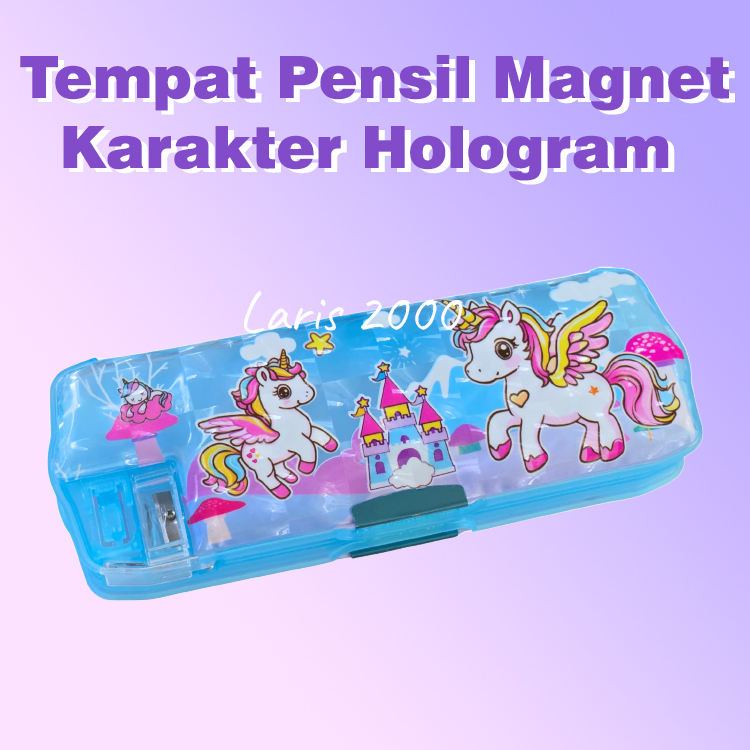 

Tempat Pensil Magnet Hologram A7803 Karakter/ Magnet Pencil Case