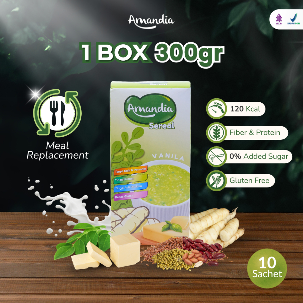 

Sereal Amandia Makanan Sehat Jaga Massa Tubuh Tetap Ideal Tinggi Serat Rendah Kalori