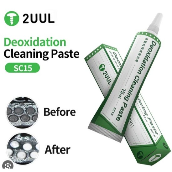 2UUL SC15 Pasta Solder Untuk Membersihkan Bekas Oksidasi Isi 15mL untuk Servis HP Laptop PCB dll
