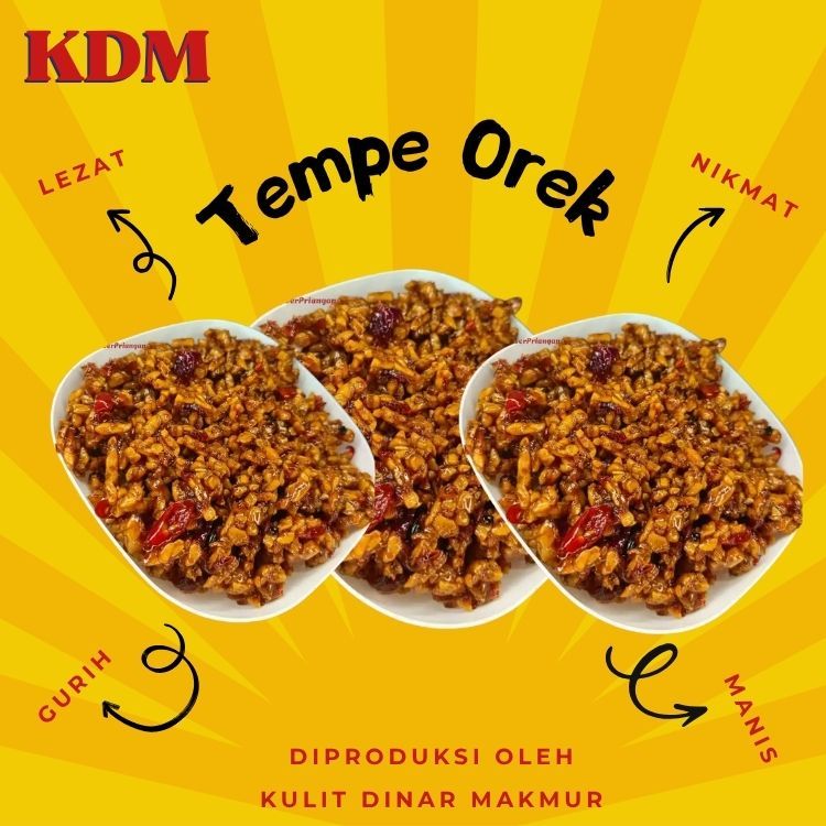

KERING TEMPE PEDAS MANIS/TEMPE OREK KACANG/OREK TEMPE PEDAS BALADO