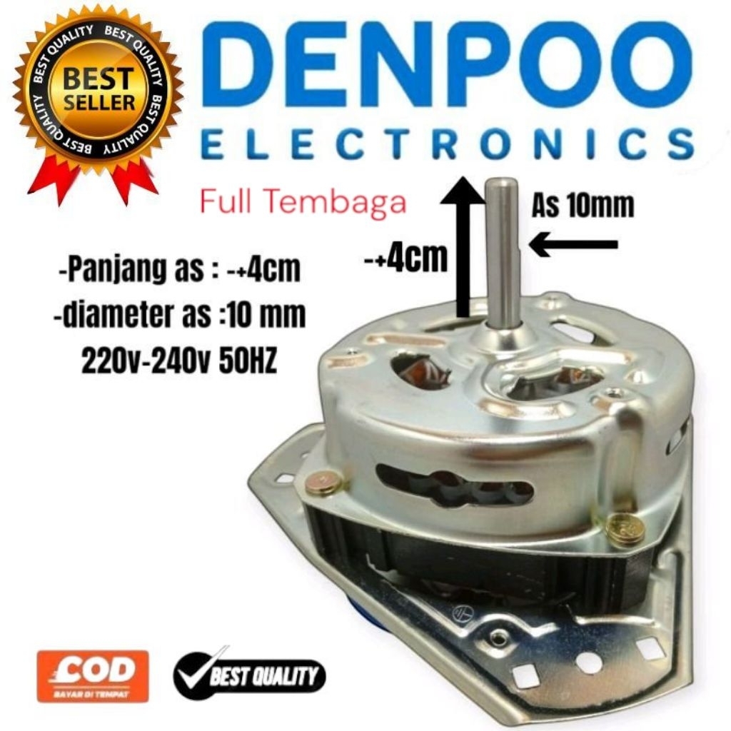 dinamo spin pengering mesin cuci denpoo DW 8907 DW8014 DW898 DW9895 DW8907B DW828SG