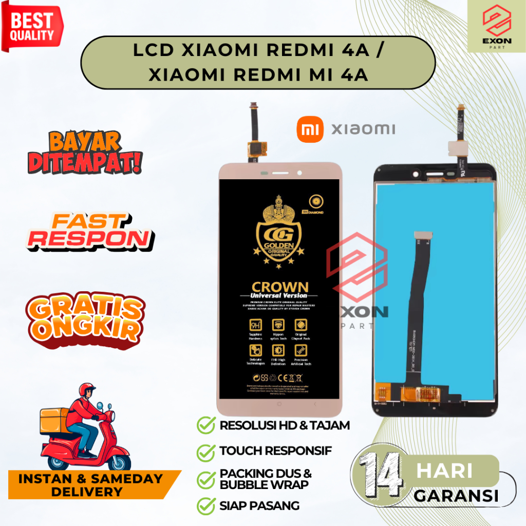 LCD REDMI 4A / LCD TOUCHSCREEN FULLSET XIAOMI REDMI MI4A REDMI 4A COMPLETE ORI