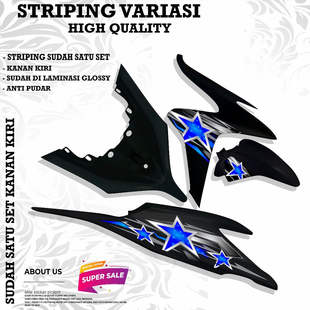 STRIPING VARIASI HONDA VARIO 125 OLD / STRIPING VARIO 125 OLD kzr