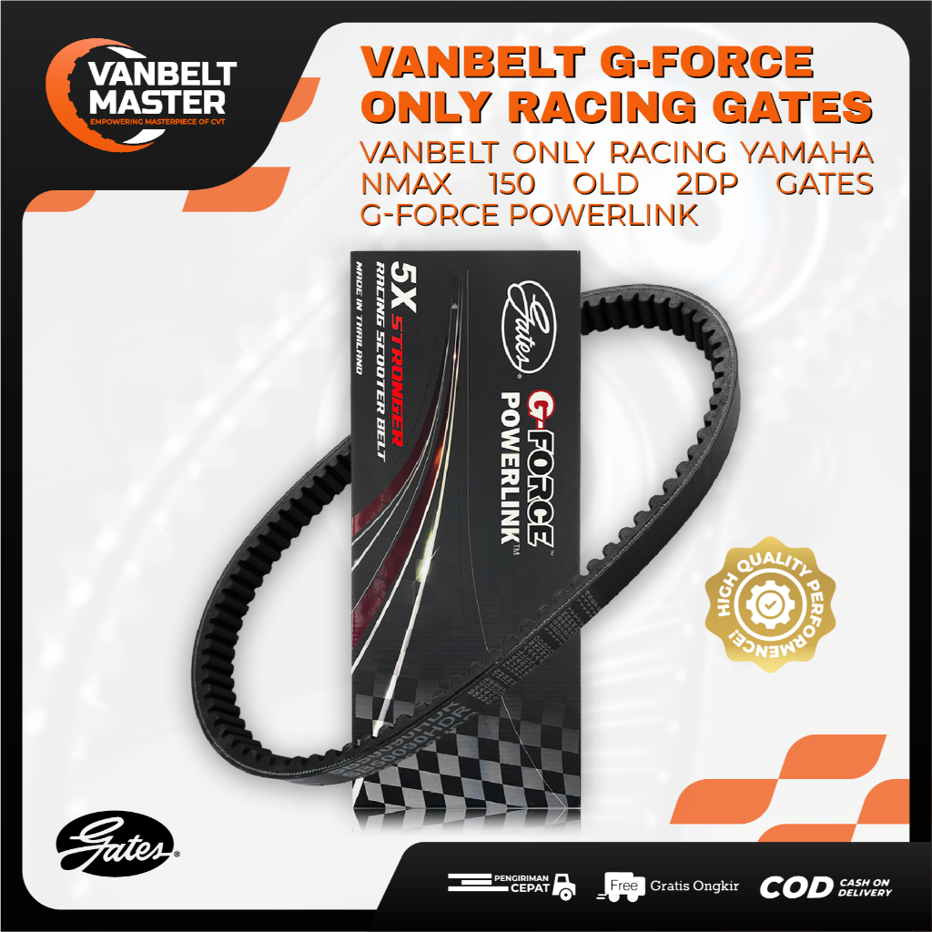Gates G-Force Vanbelt V Belt Racing Nmax 150 Old 2DP 2015 - 2018 Powerlink